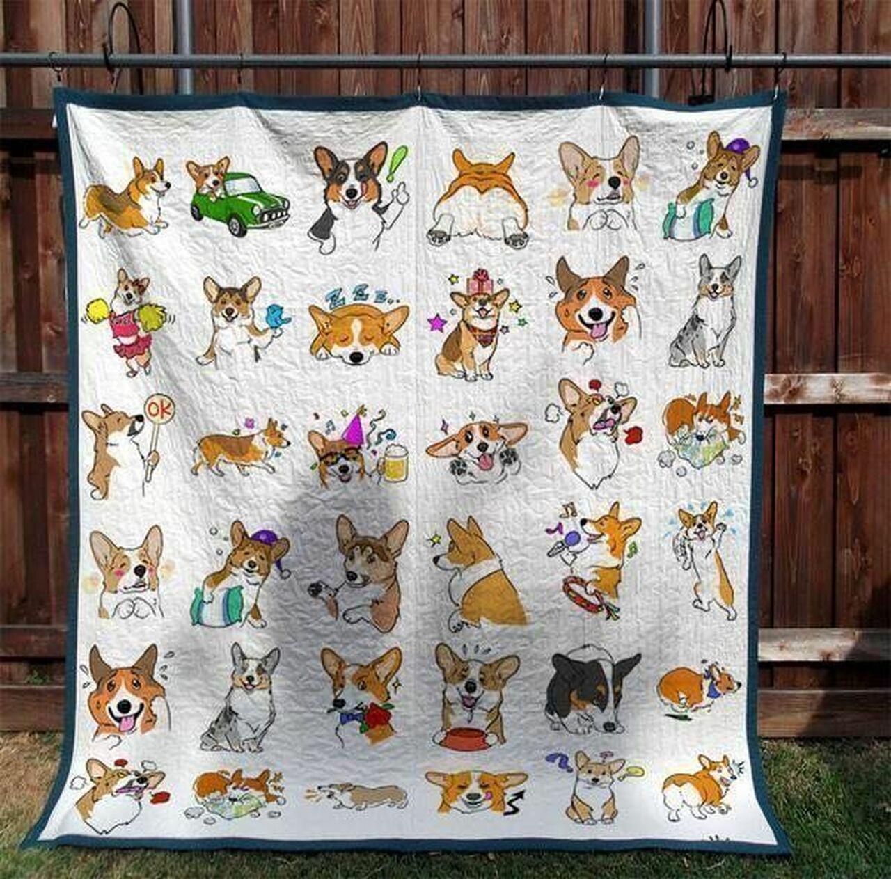 Corgi Clm210614 Quilt Blanket