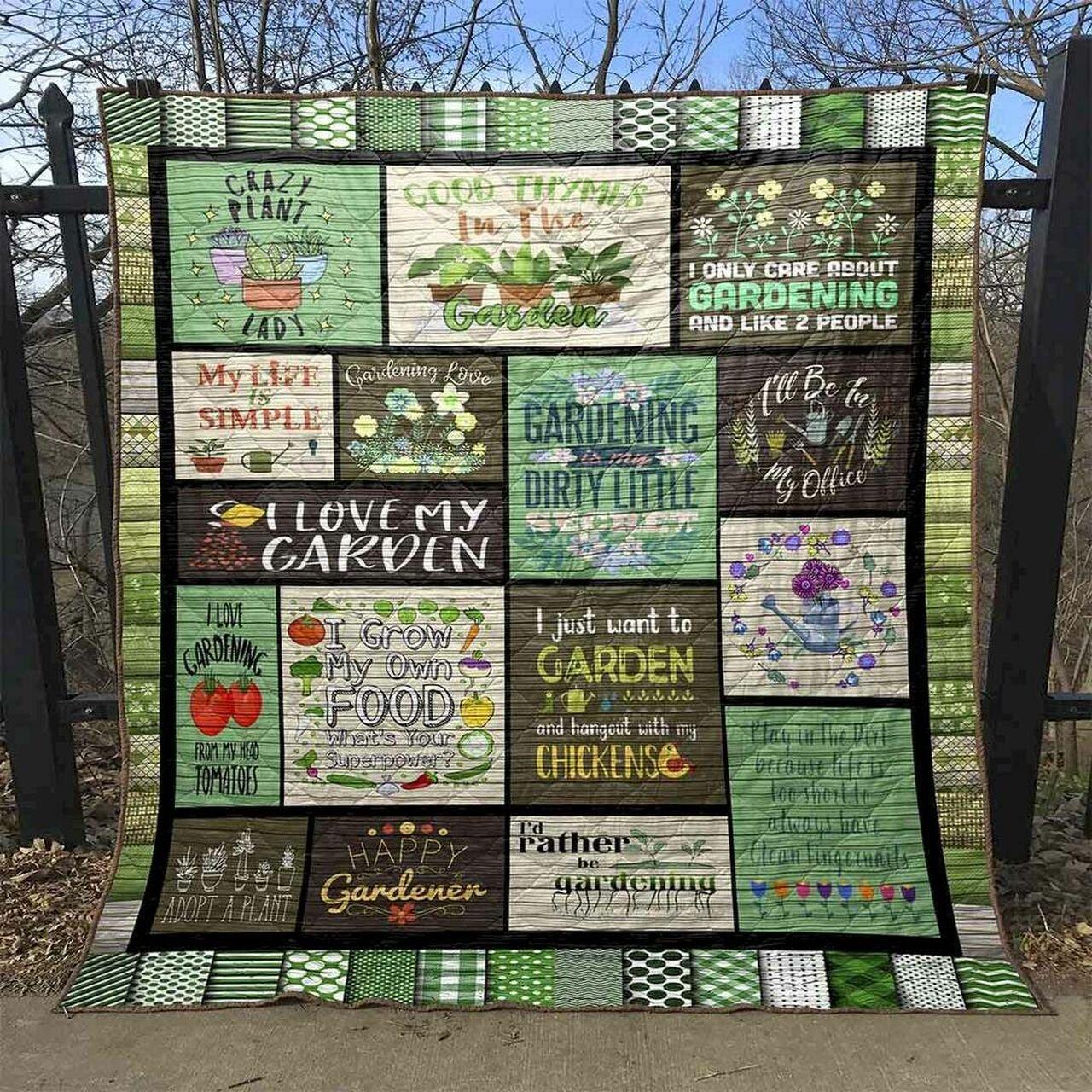 Crazy Plant Lady Cld180684 Quilt Blanket
