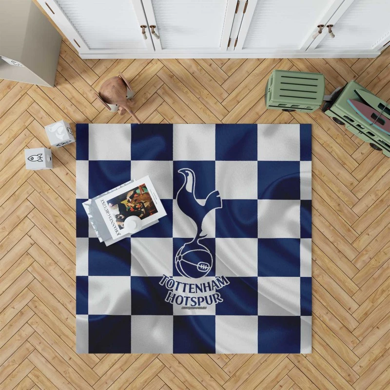 Popular Soccer Team Tottenham Logo Rug