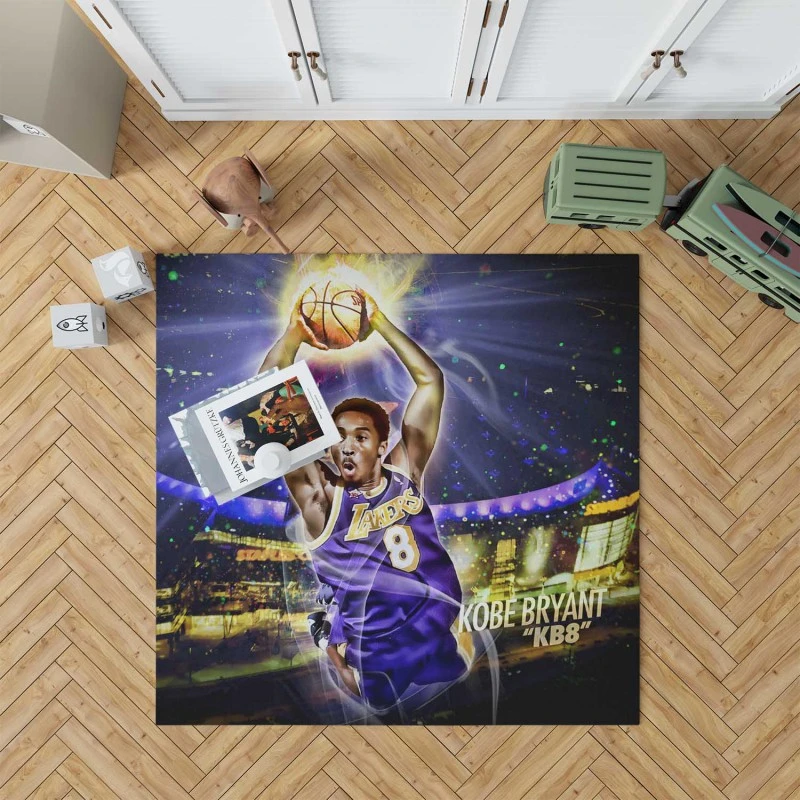 Exciting Nba Basketball Player Kobe Bryant Rug