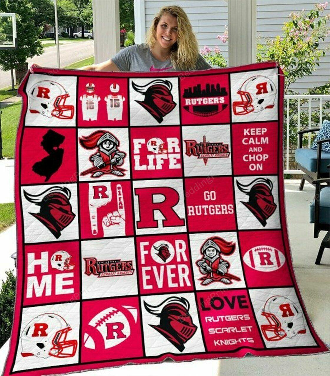Ncaa Rut Scarlet Kni Quilt Blanket #557