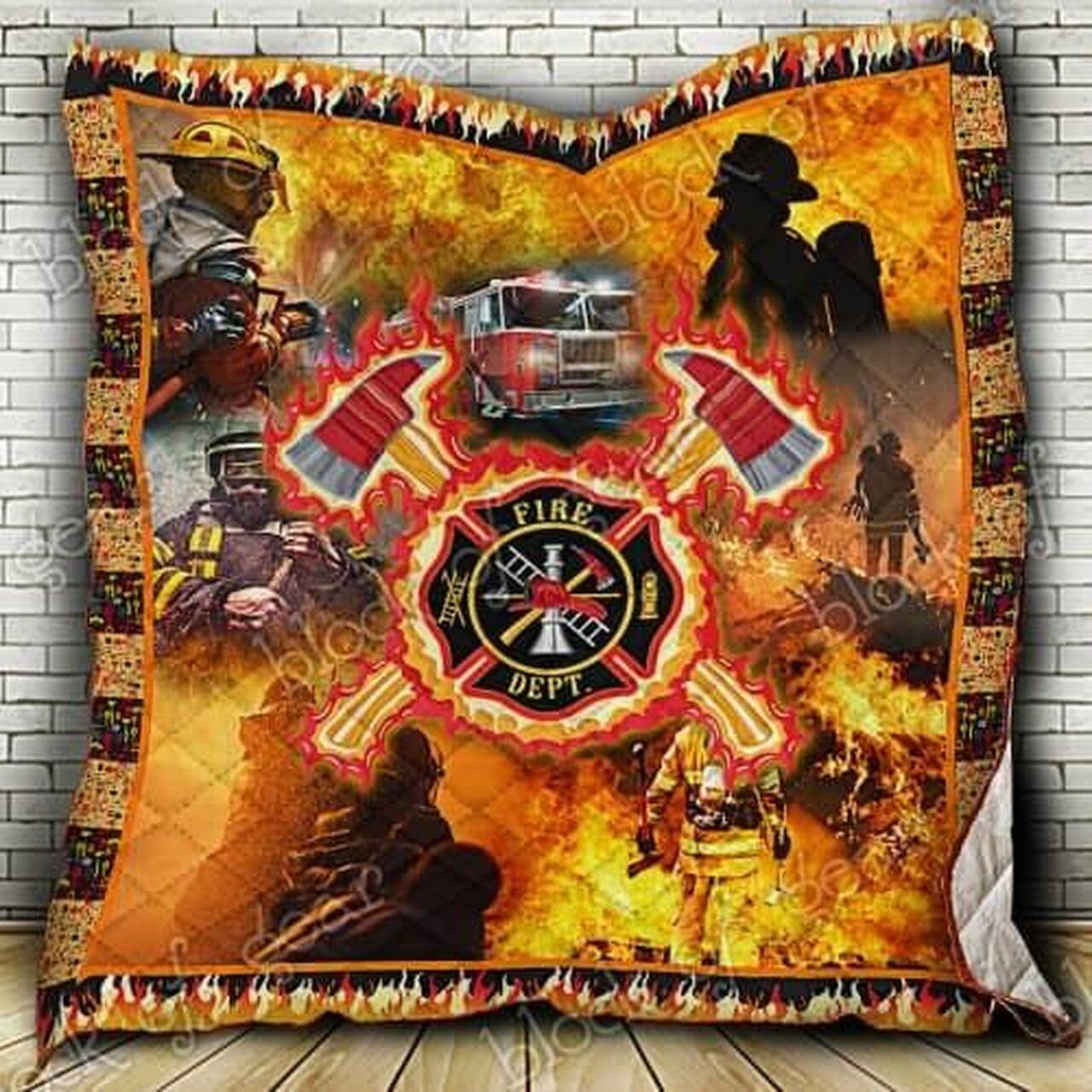 Firefighter Cl18100270Mdq Quilt Blanket