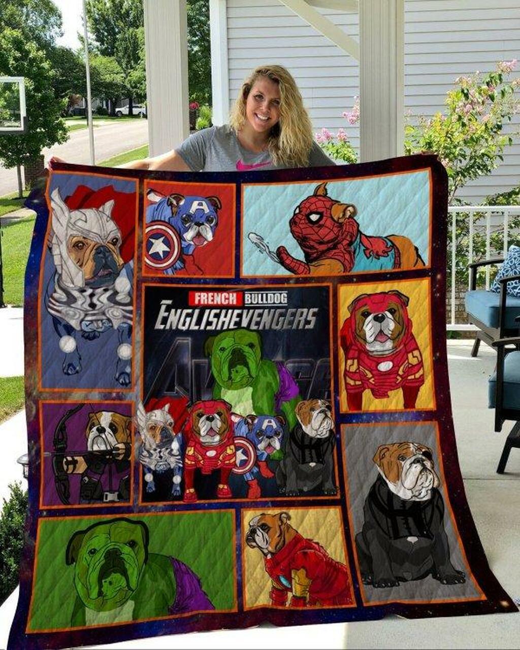 Enh Bulldog Ava Quilt Blanket Beeq5002 Quilt