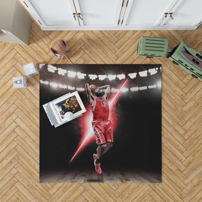 James Harden Classic Nba Basketball Player Rug