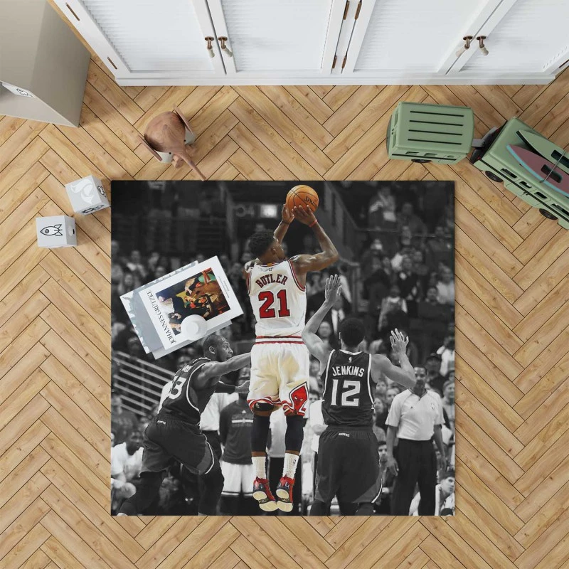 Jimmy Butler Chicago Bulls Professional Nba Basketball Player Rug