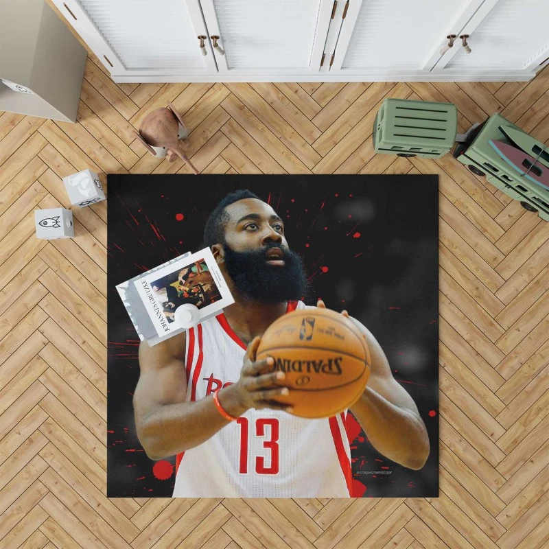 James Edward Harden Jr Nba Basketball Player Rug