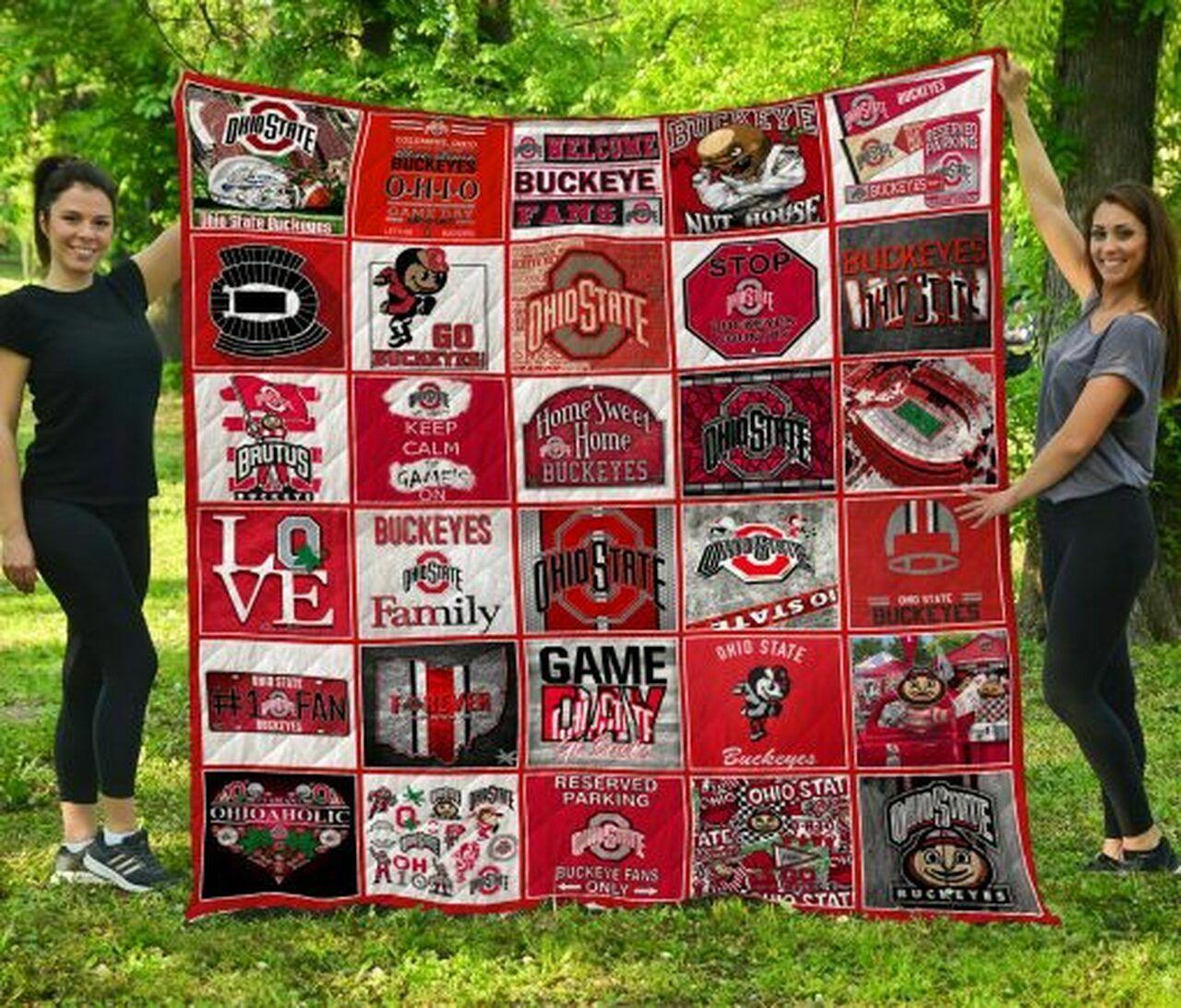 Ncaa Ohtate Buck Quilt Blanket #515
