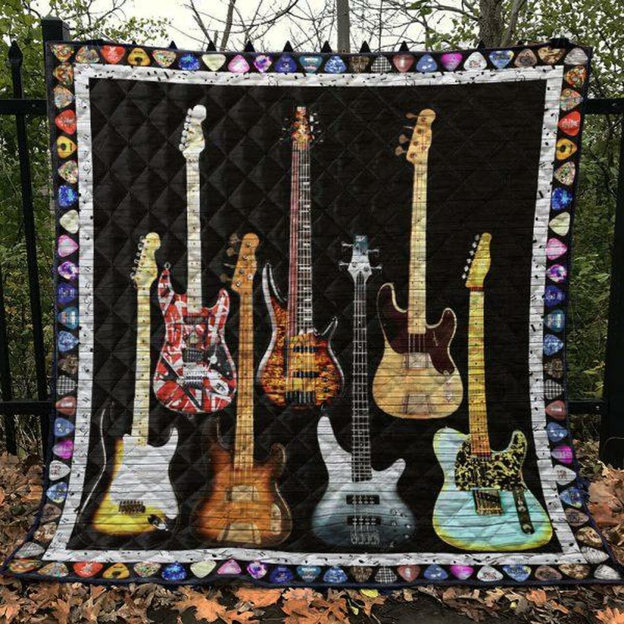 Guitar Quilt Blanket Ver 10 Quilt