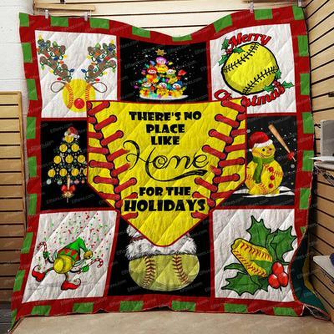 C Softball Quilt Th No Place Like Home Blanket Quilt