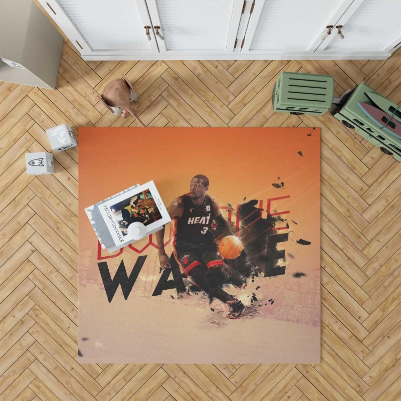 Dwyane Wade Professional Nba Basketball Player Rug