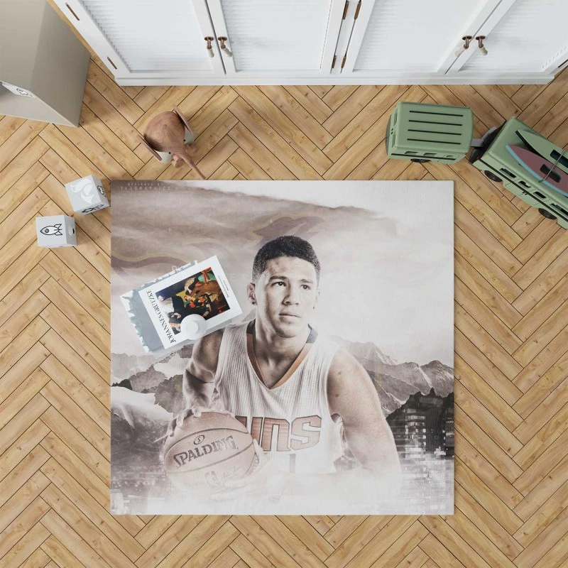 Devin Booker Popular Nba Basketball Player Rug