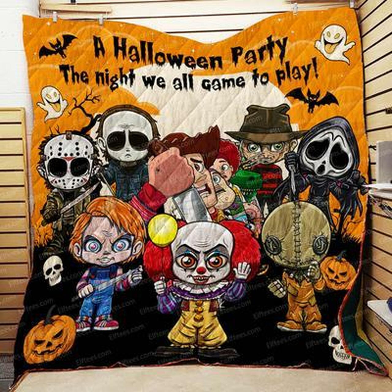 Halloween Party The Night We All Came To Play Quilt Blanket Quilt