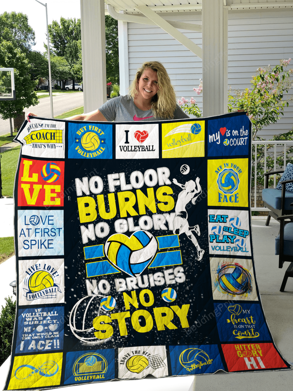 Volleyball Quilt Blanket