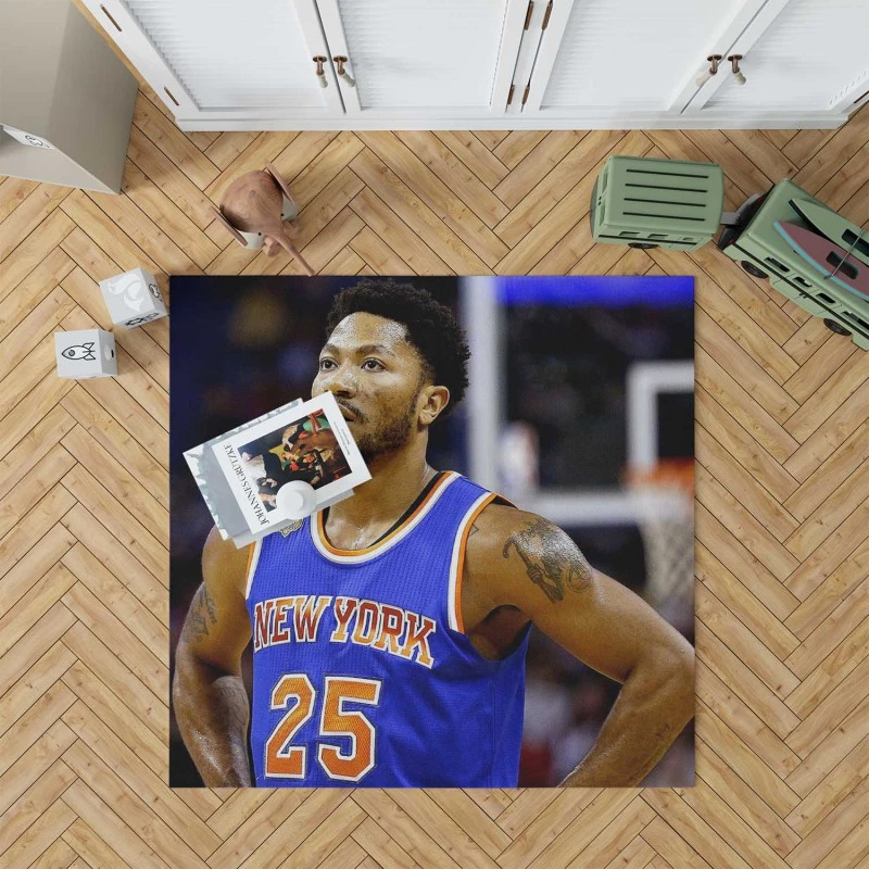Popular Nba Basketball Player Derrick Rose Rug