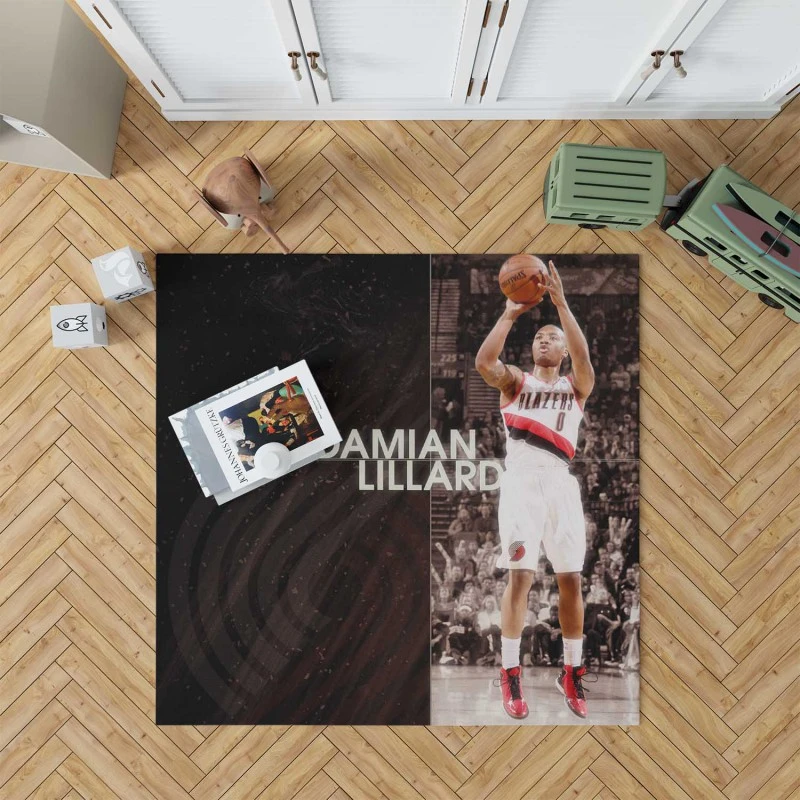 Popular Nba Basketball Player Damian Lillard Rug