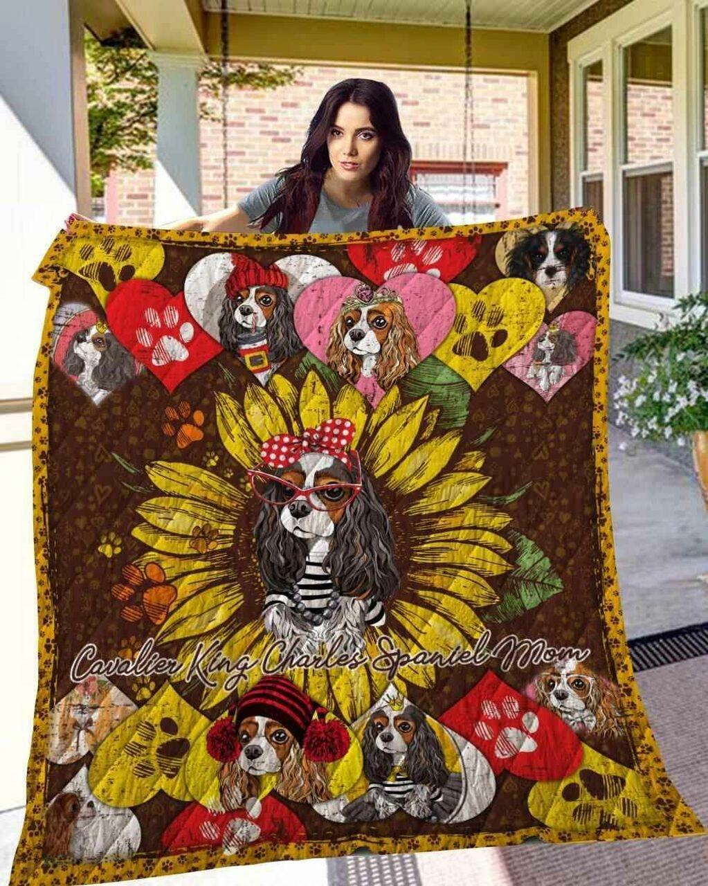 Cavalier King Cha Spaniel 14 Blanket Th10072019 Quilt