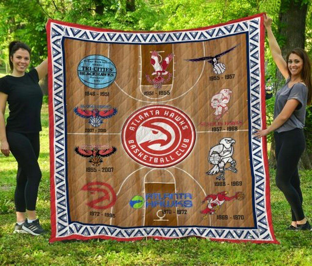 NBA Alanta H 3Dtomized onalized Quilt Blanket
