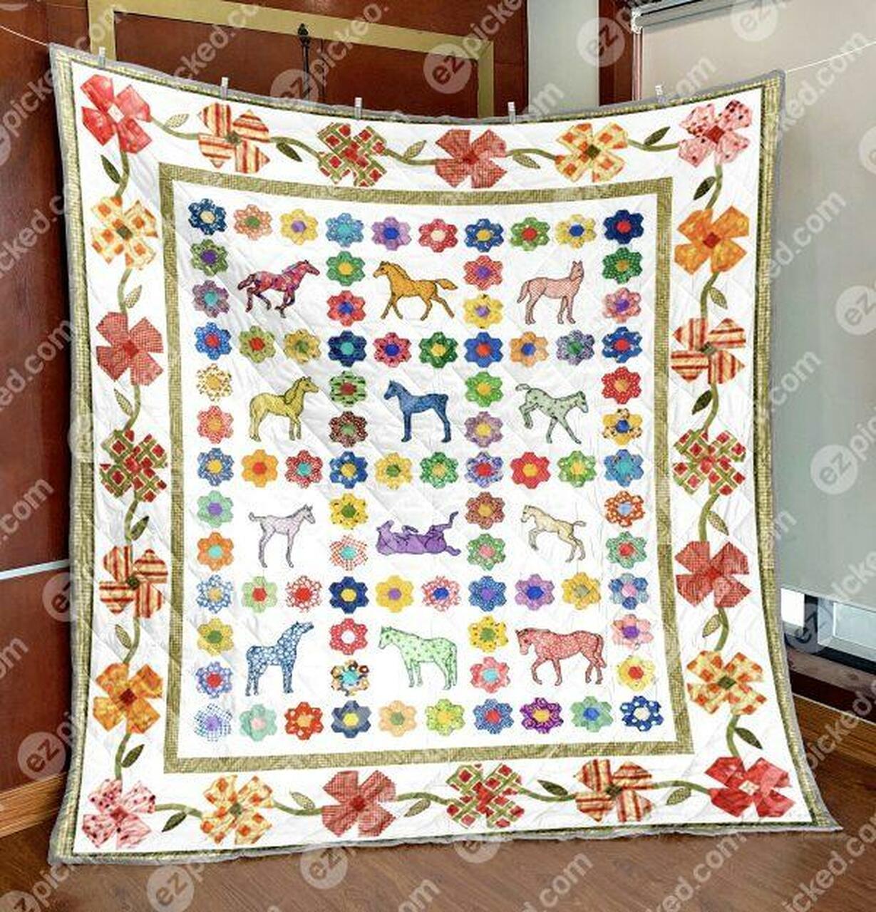 Floral e Quilt Blanket Yhl3 Quilt