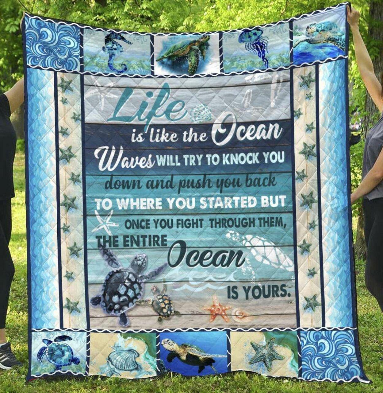 Turtle Ng270701B Tbg Quilt Blanket