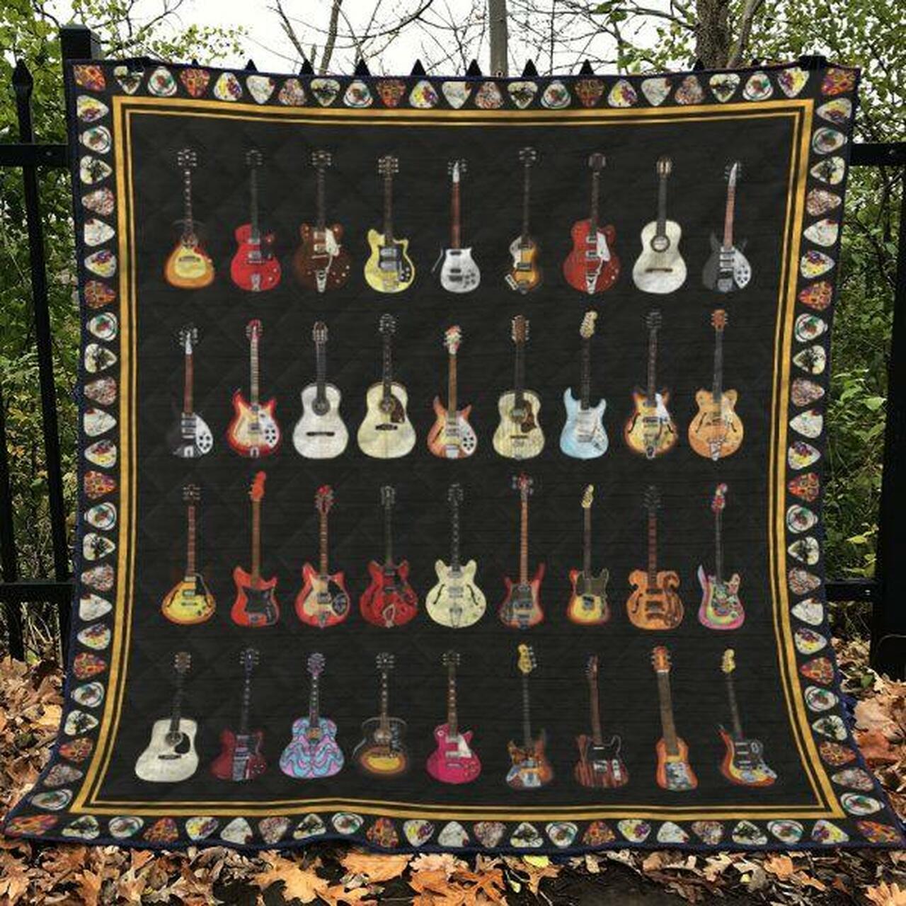 Guitar Quilt Blanket Ver 12 Quilt