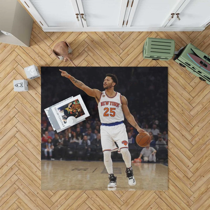 Exellelant Nba Basketball Player Derrick Rose Rug