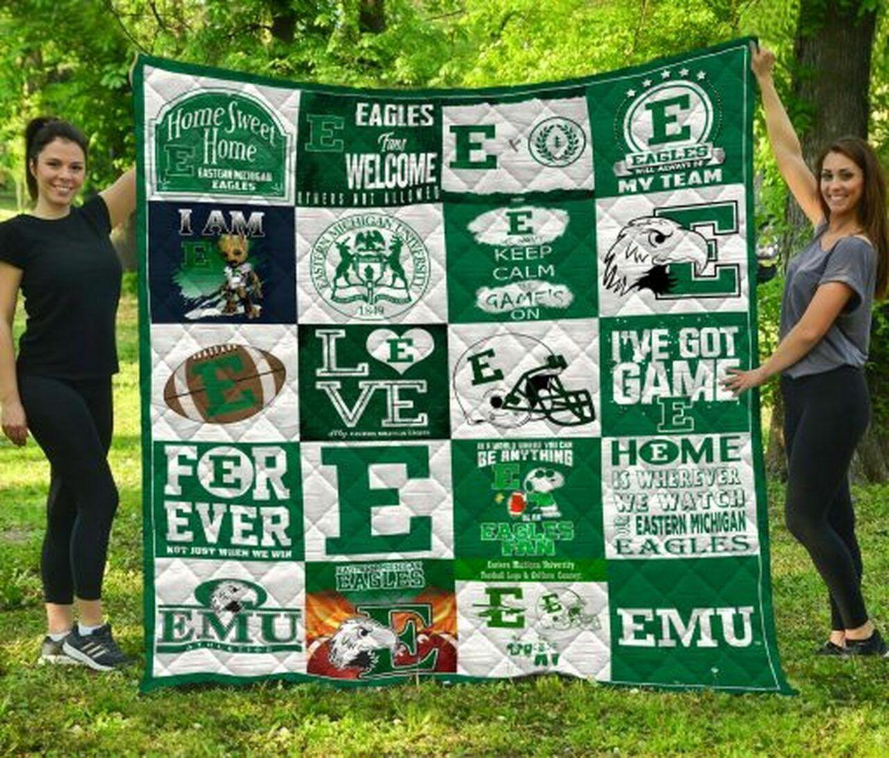 Ncaatern Michigan Ea Quilt Blanket #1335
