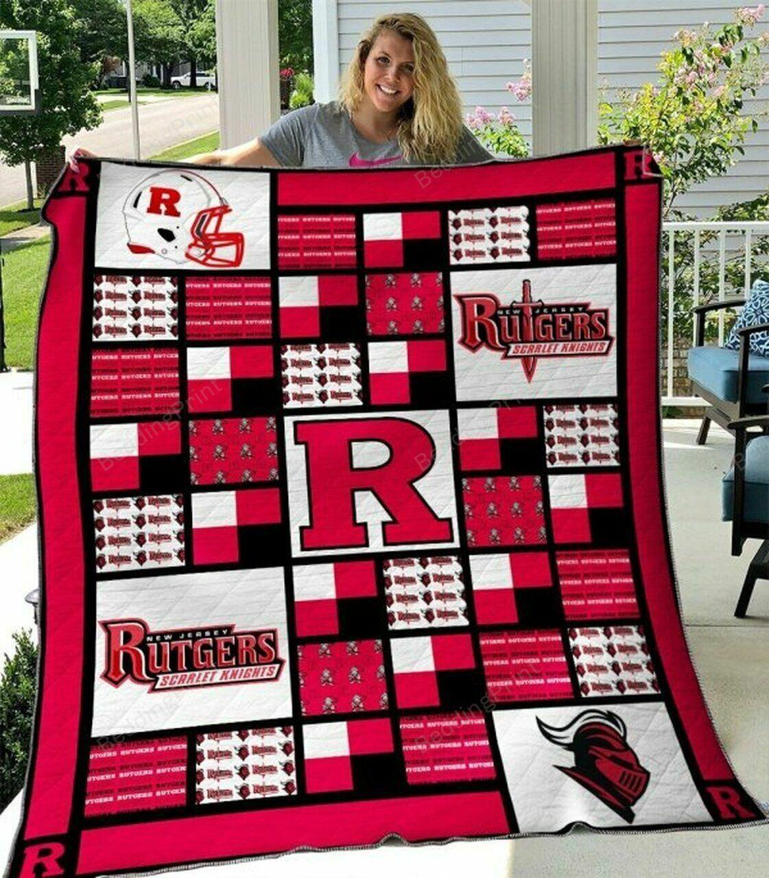Ncaa Rut Scarlet Kni Quilt Blanket #559