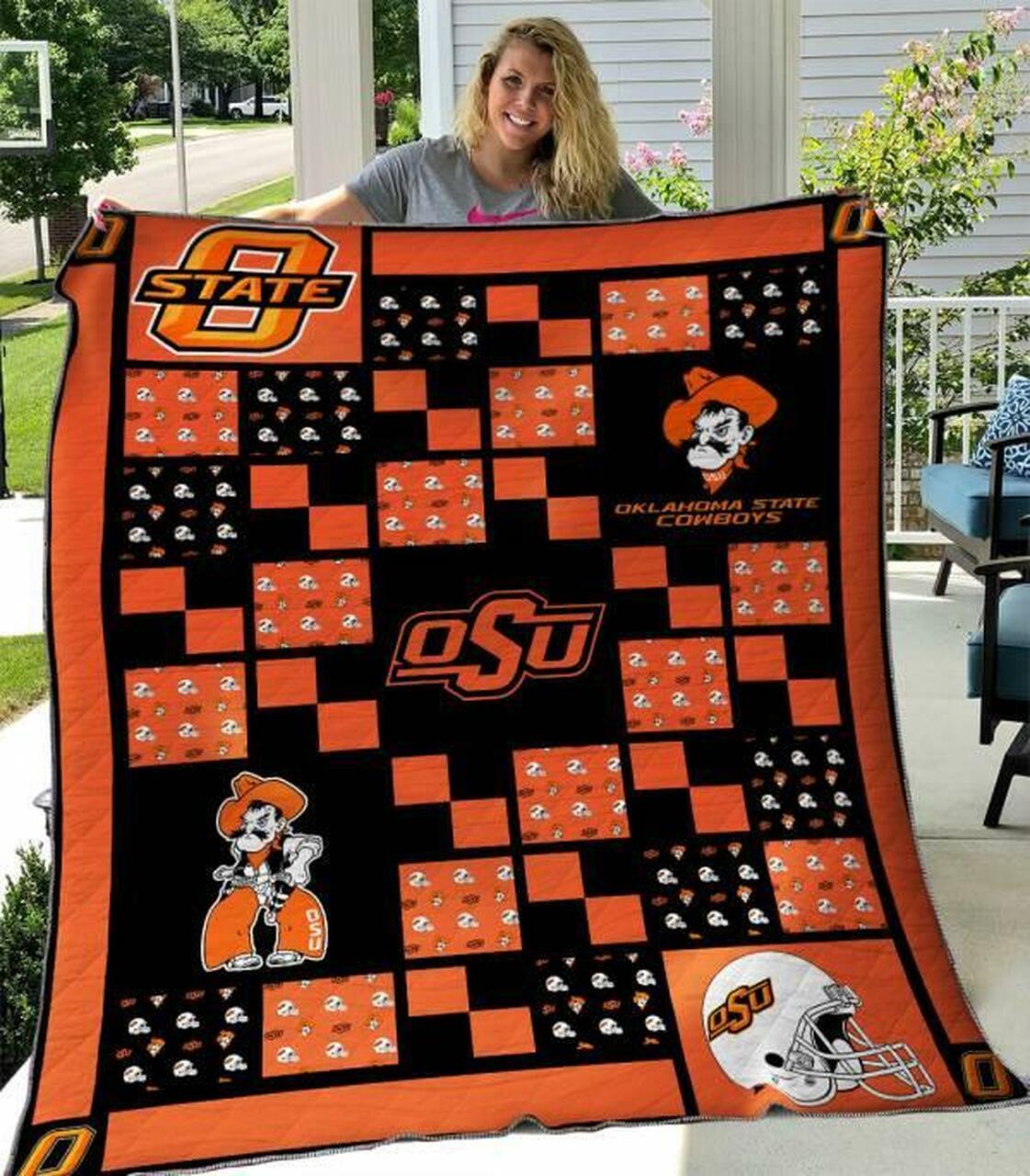 Oklahotate Cow Quilt Blanket B310508 Quilt