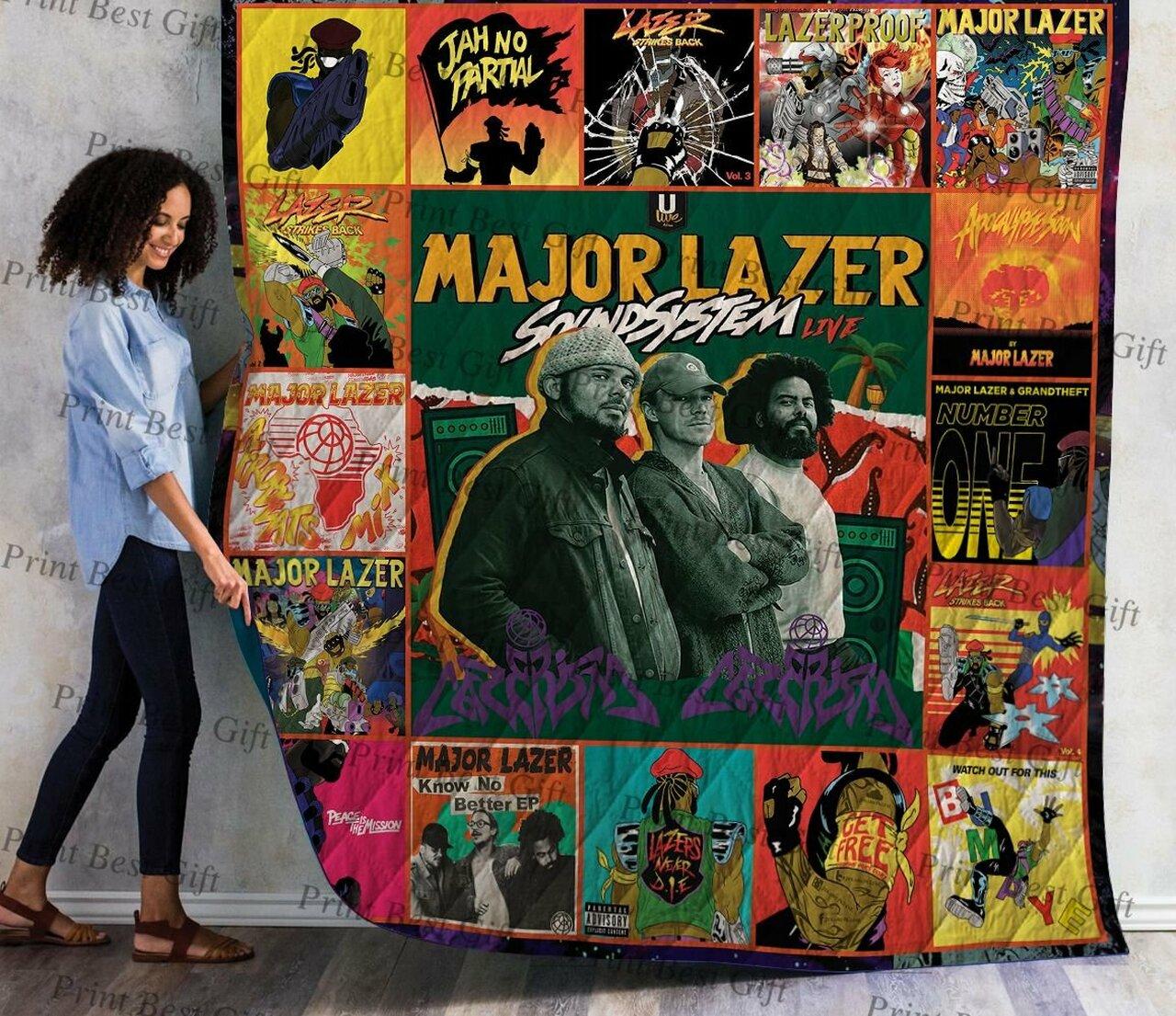 Major Lazer Al Coverter Quilt Blanket