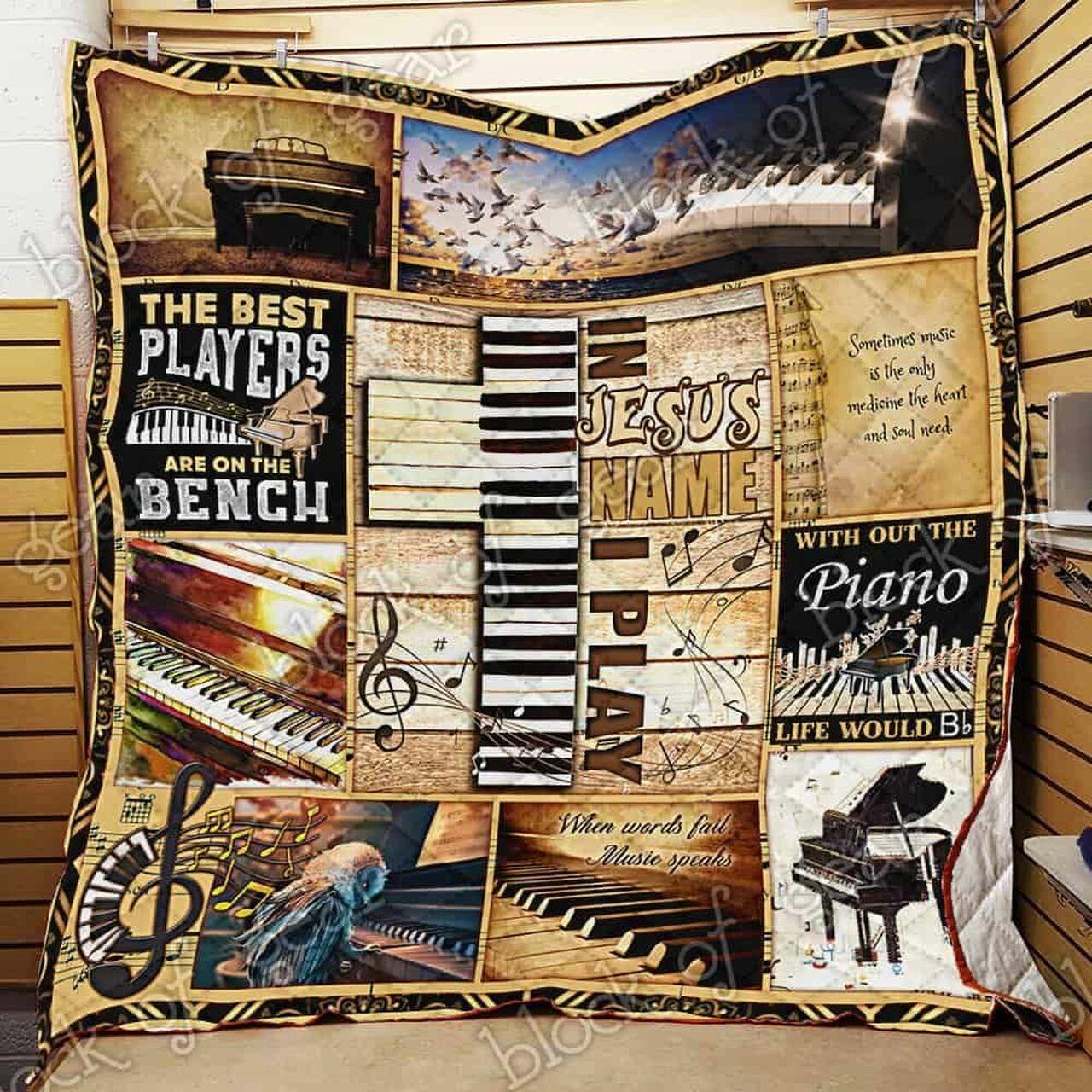 Piano Cl18100564Mdq Quilt Blanket