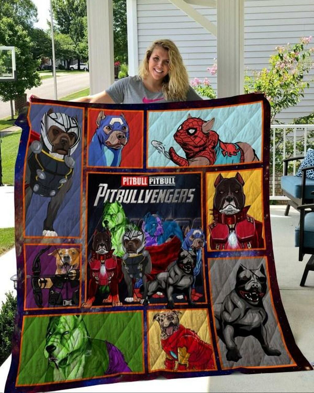 Pitbull Ava Quilt Blanket Quilt