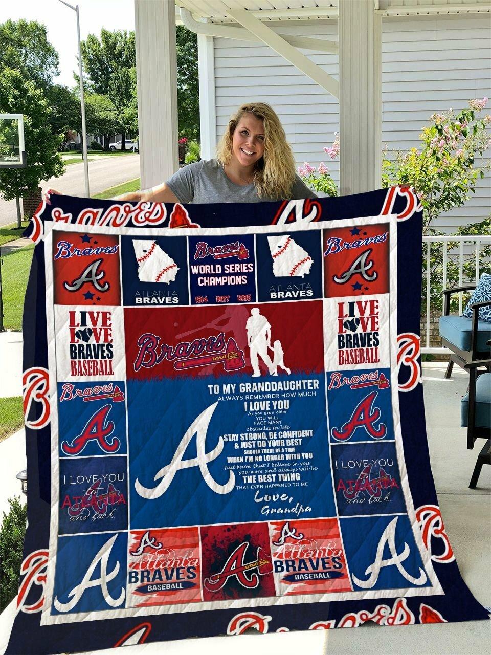 Mlb Atlanta Br Quilt Blanket