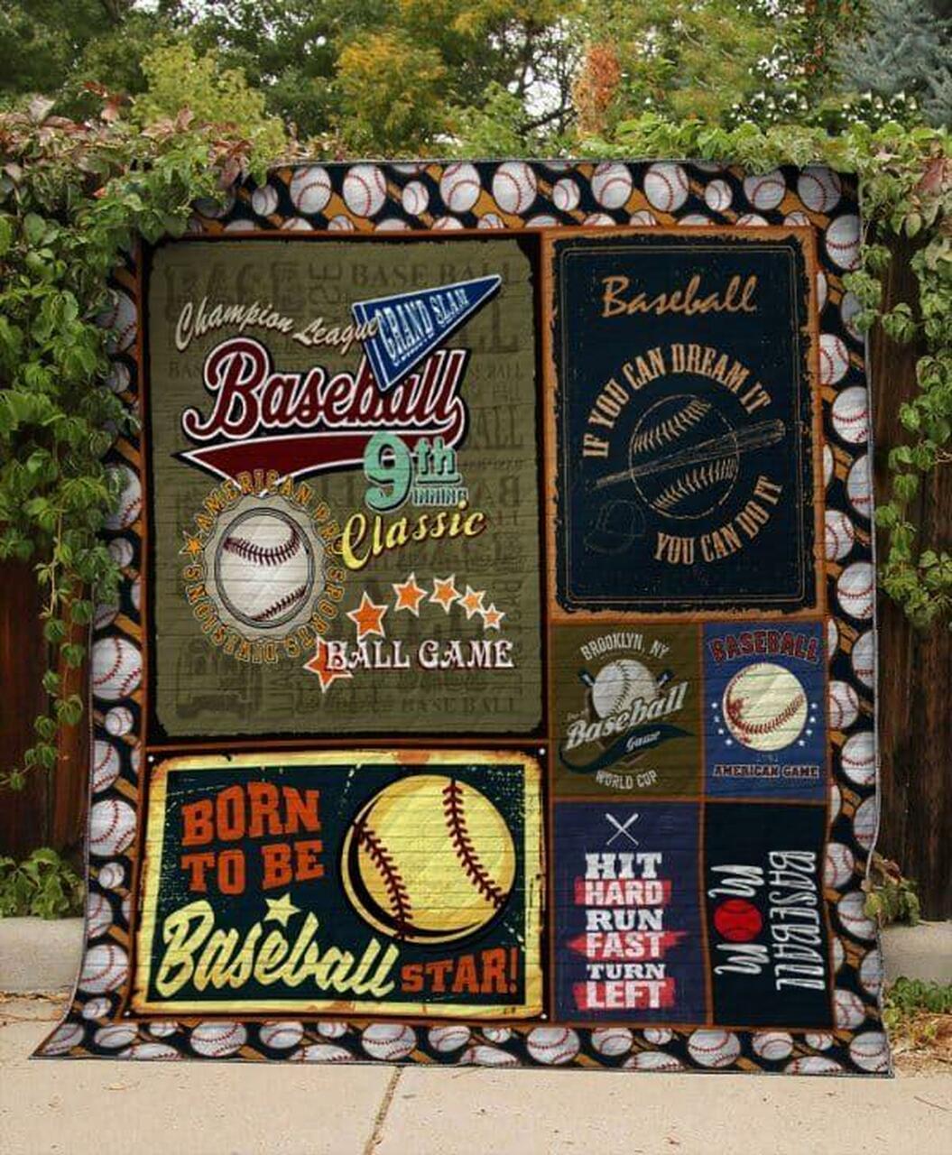Pos Ofeball Quilt Blanket Quilt