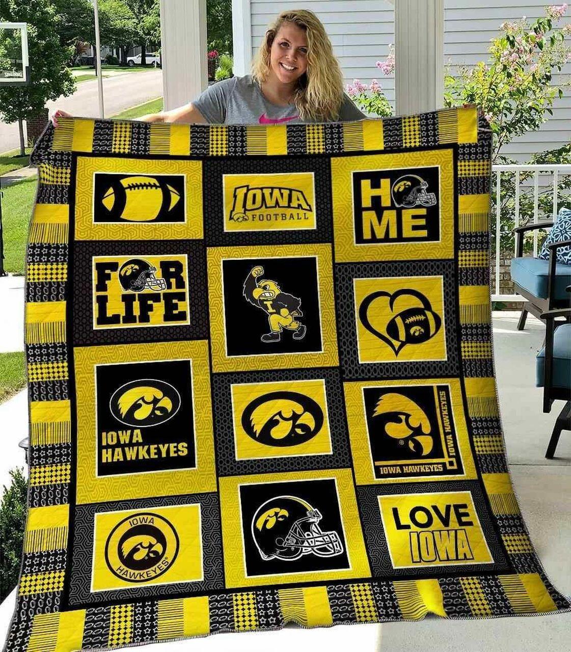 Iowa Hawk 1 Blanket Th1607 Quilt