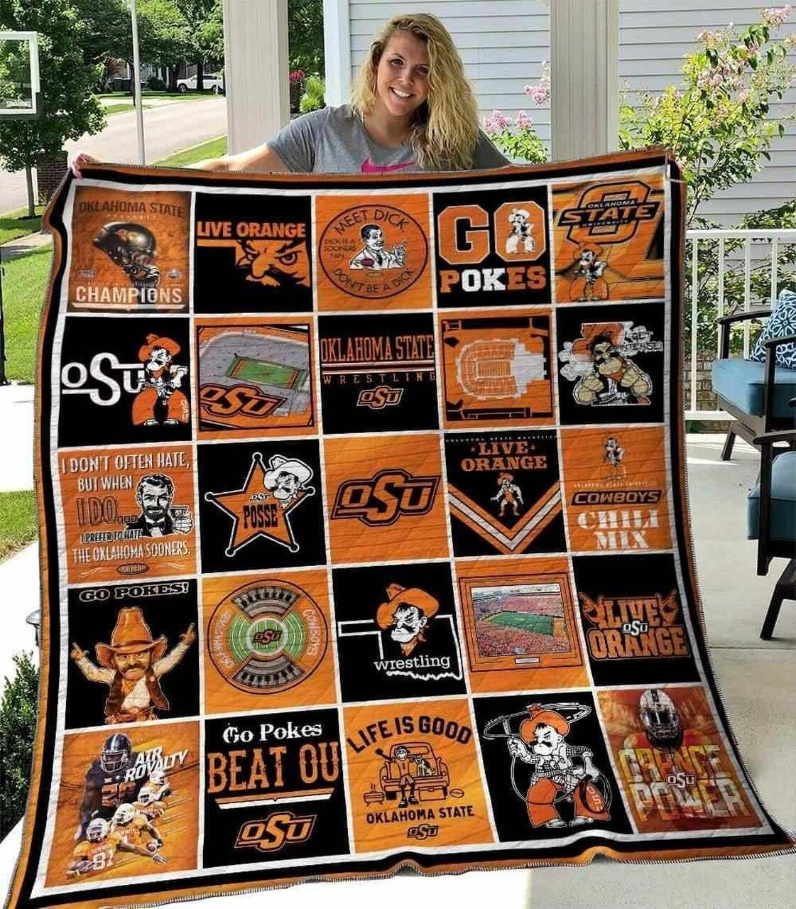 Oklahotate Cow Ver2 Blanket Th1507 Quilt