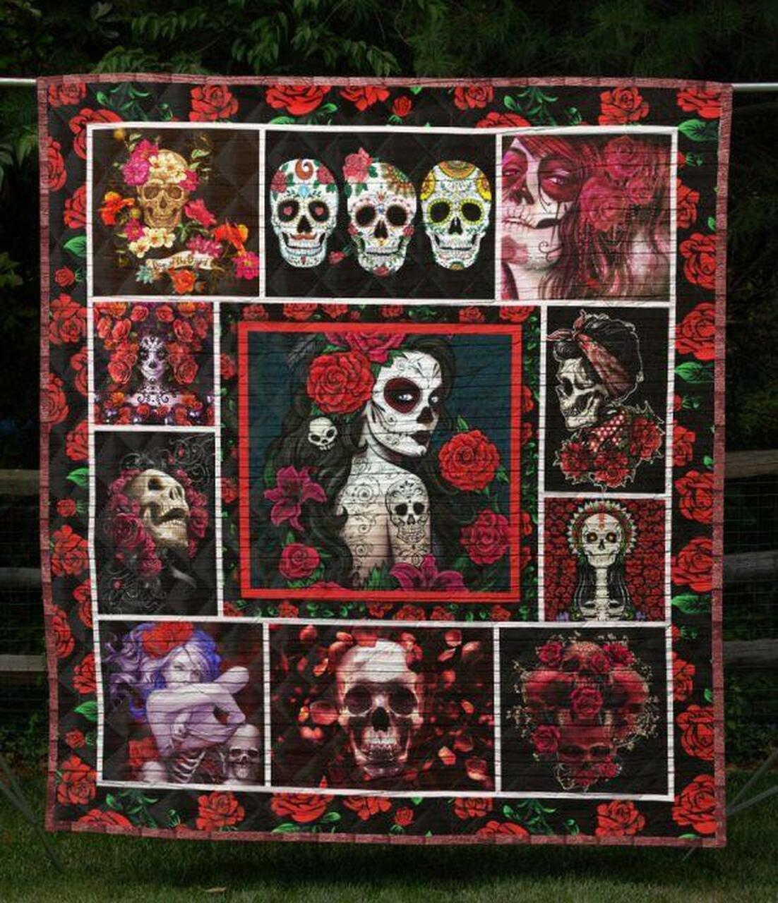 Skull Quilt Blanket Ver 79 Quilt