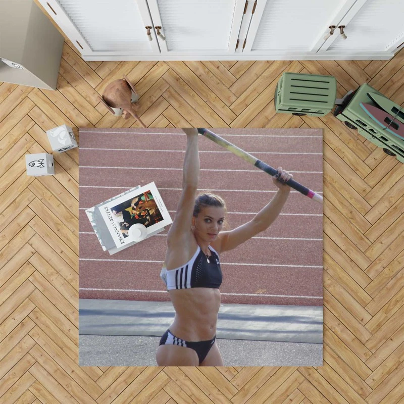 Greatest Female Pole Vaulter Yelena Isinbayeva Rug