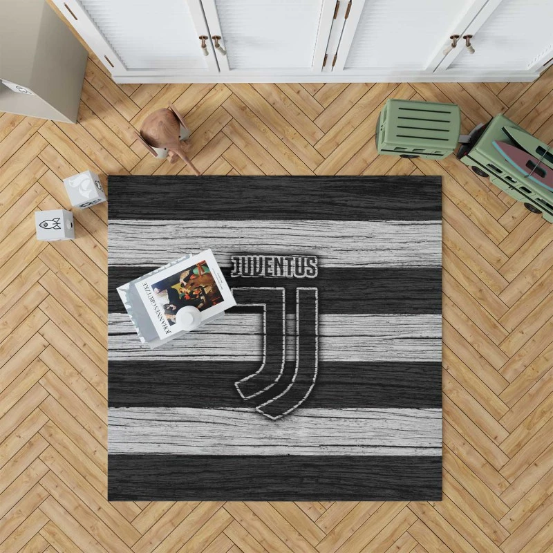 Passionate Football Club Juventus Logo Rug