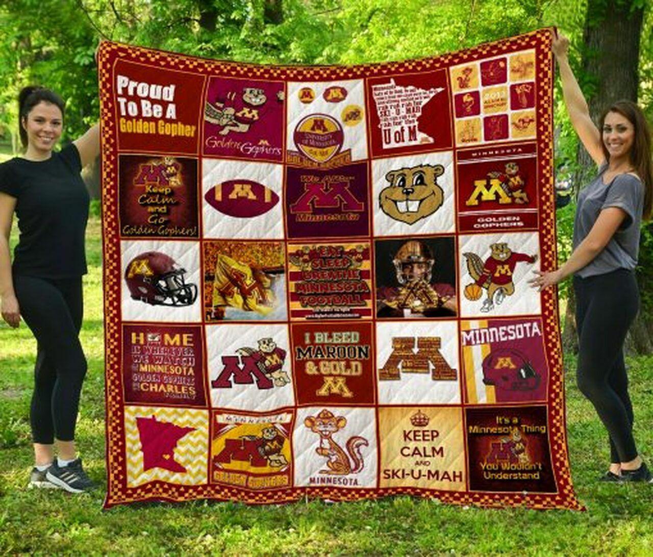 Ncaa Miota Golden Gop Quilt Blanket #482