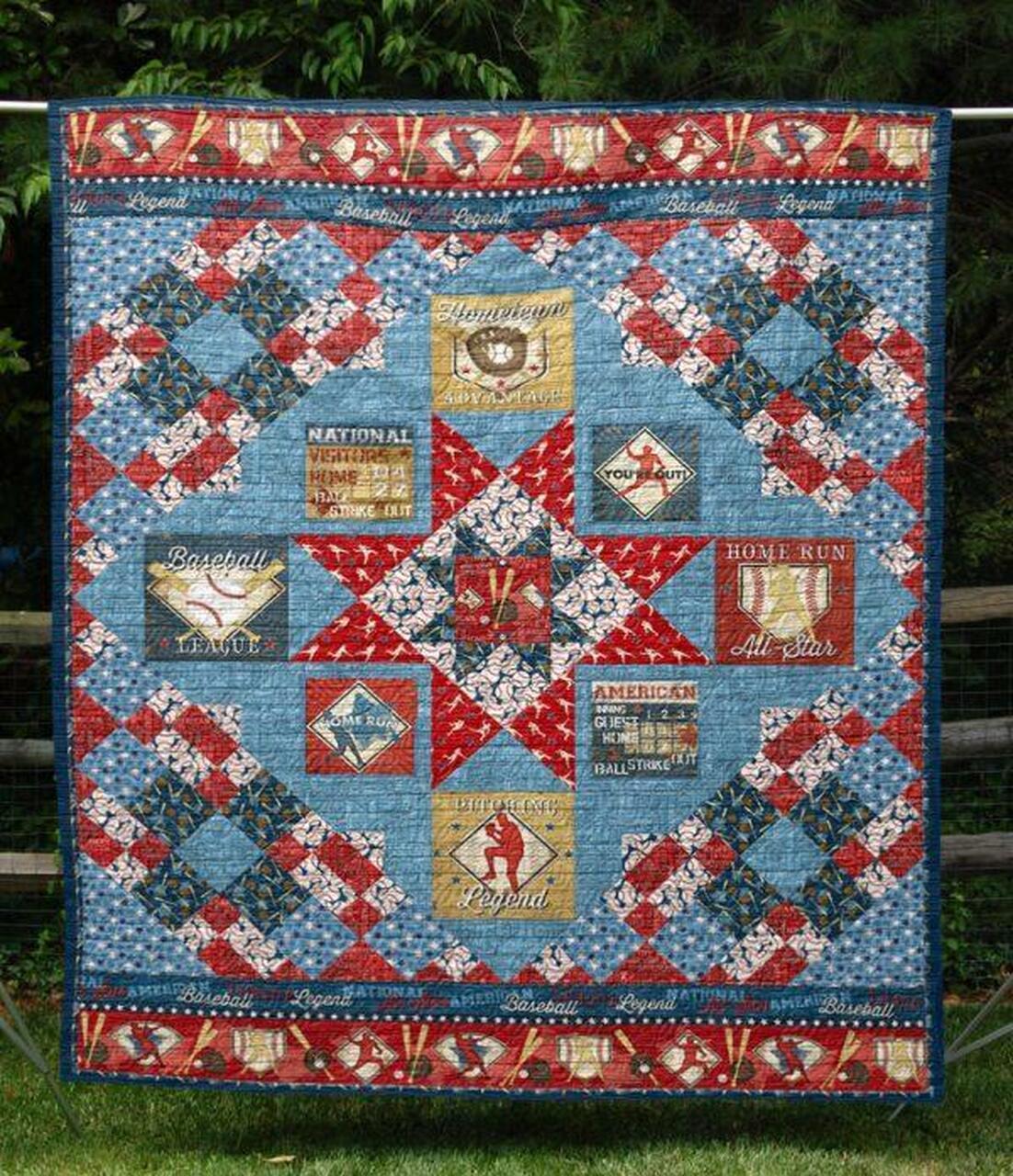 Home Run Quilt Blanket Qq26 Quilt