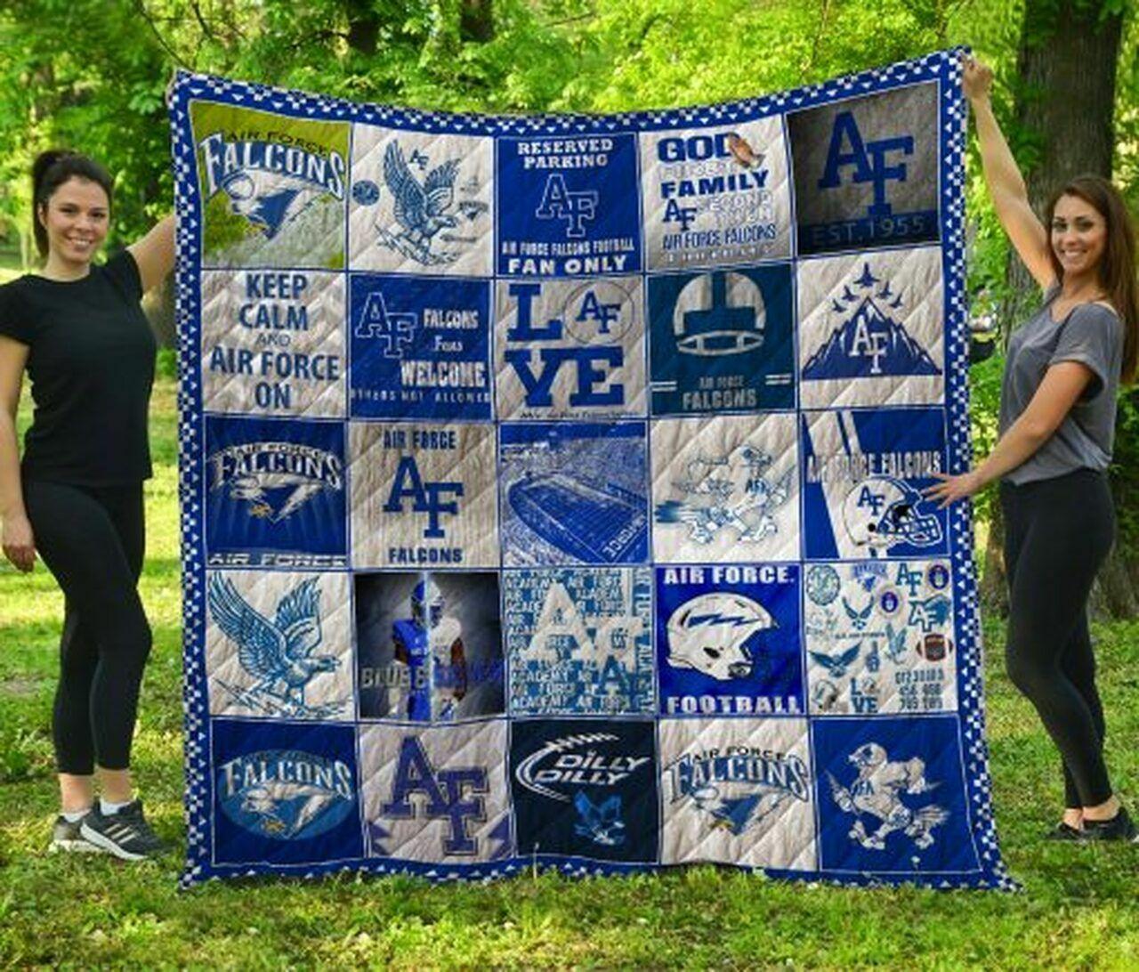 Ncaa Air Force Fal Quilt Blanket #1394
