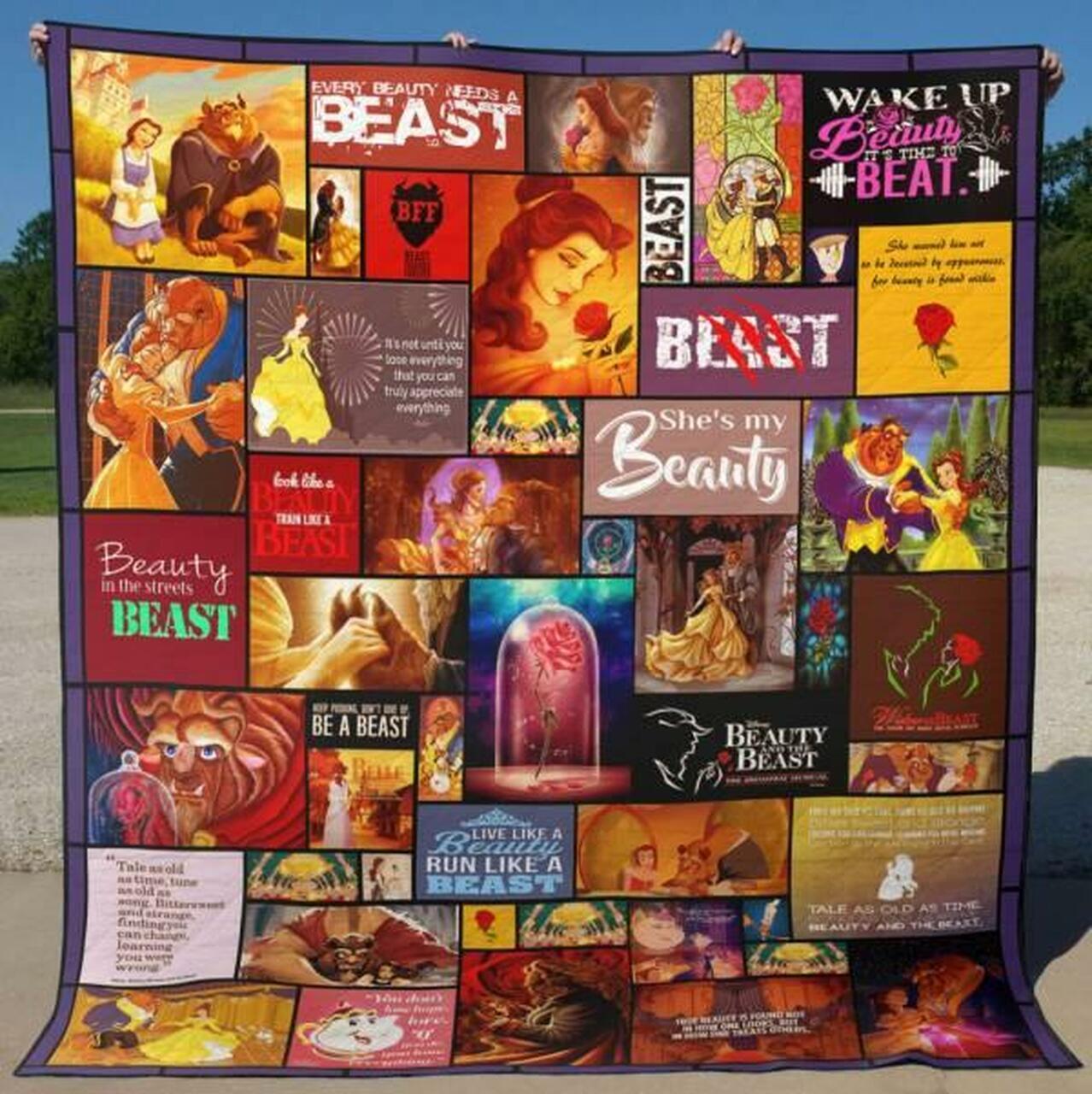 Beauty And The t Quilt Blanket Hvt290530 Quilt