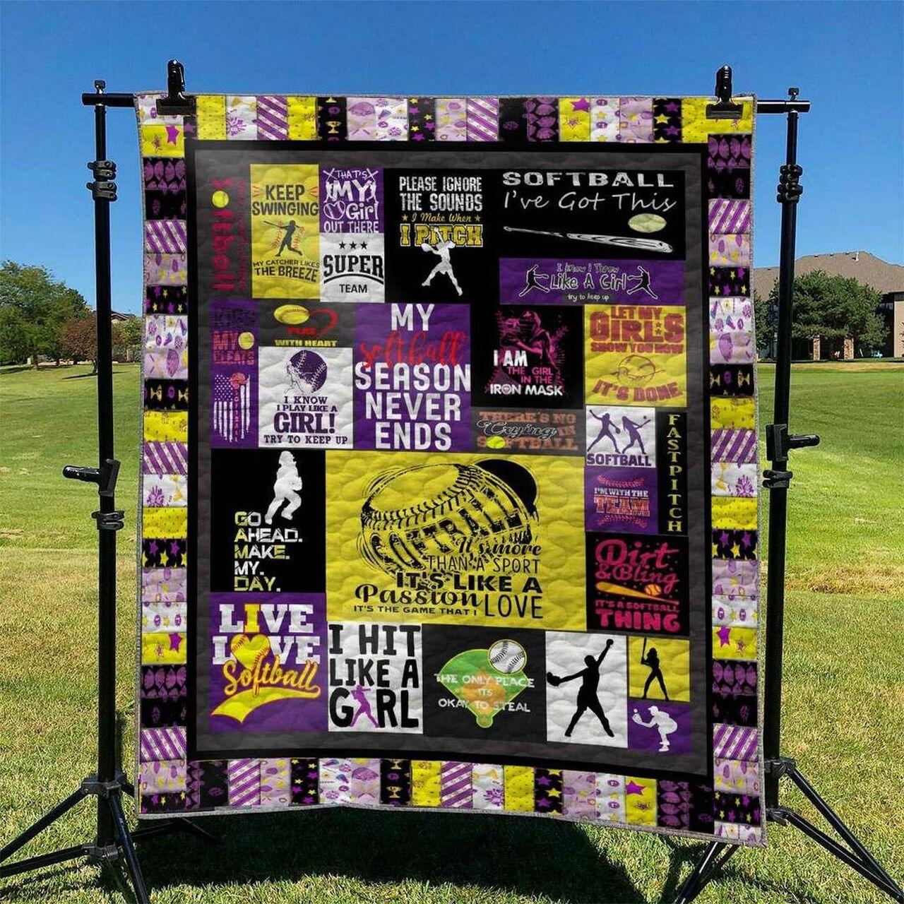 Softball Td2809828 Quilt Blanket