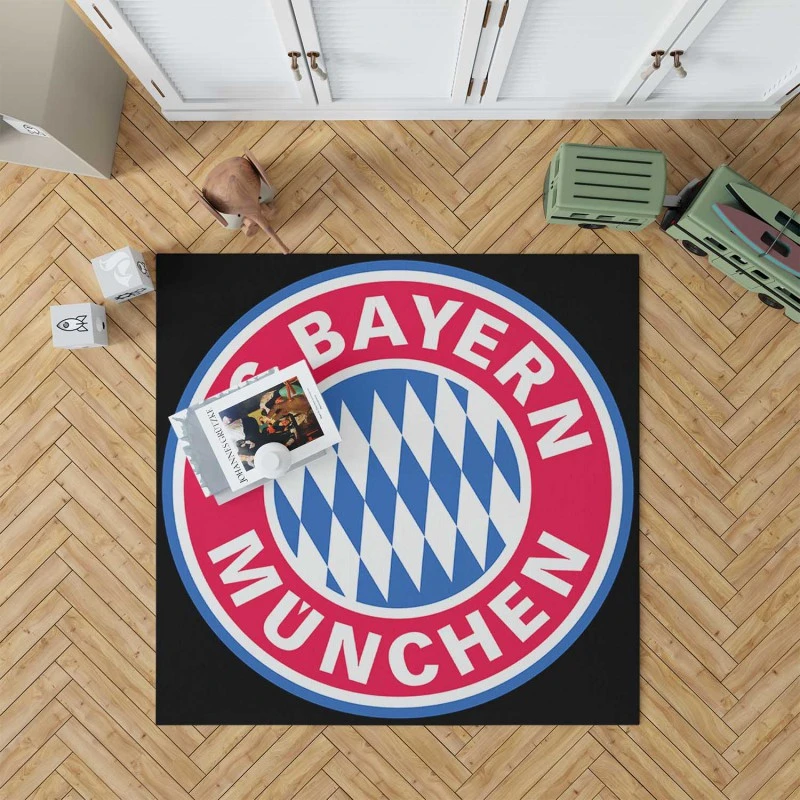German Football Club Fc Bayern Munich Logo Rug
