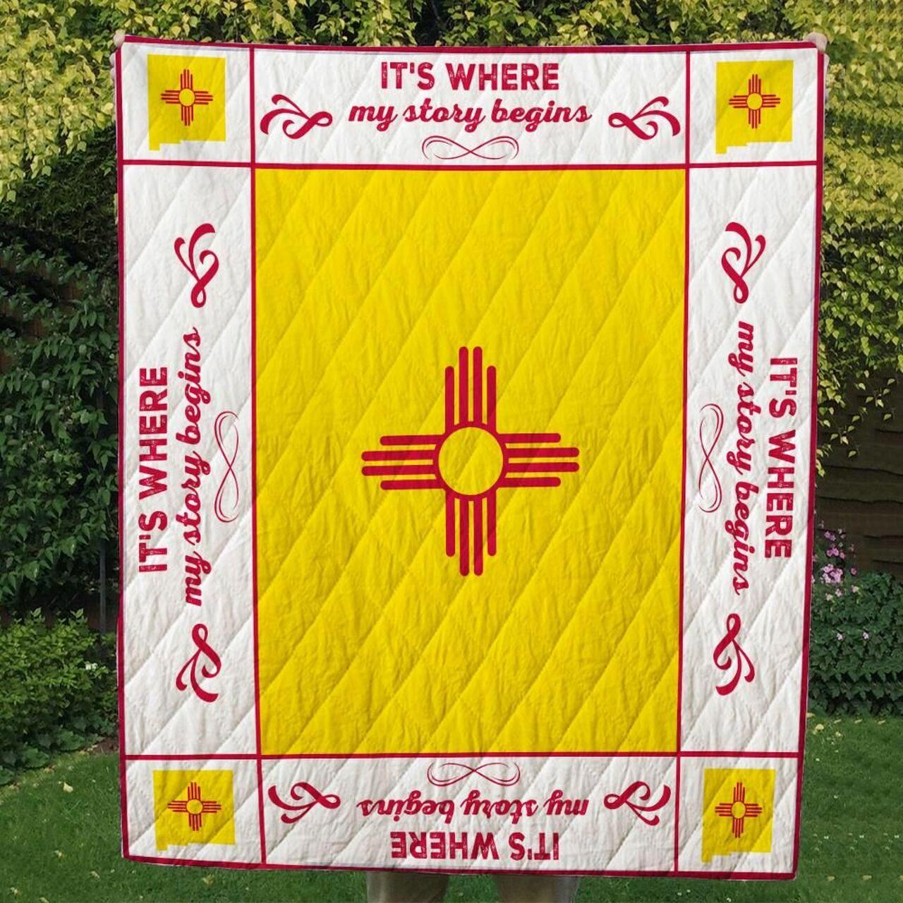 New Mexico Cl14100356Mdq Quilt Blanket