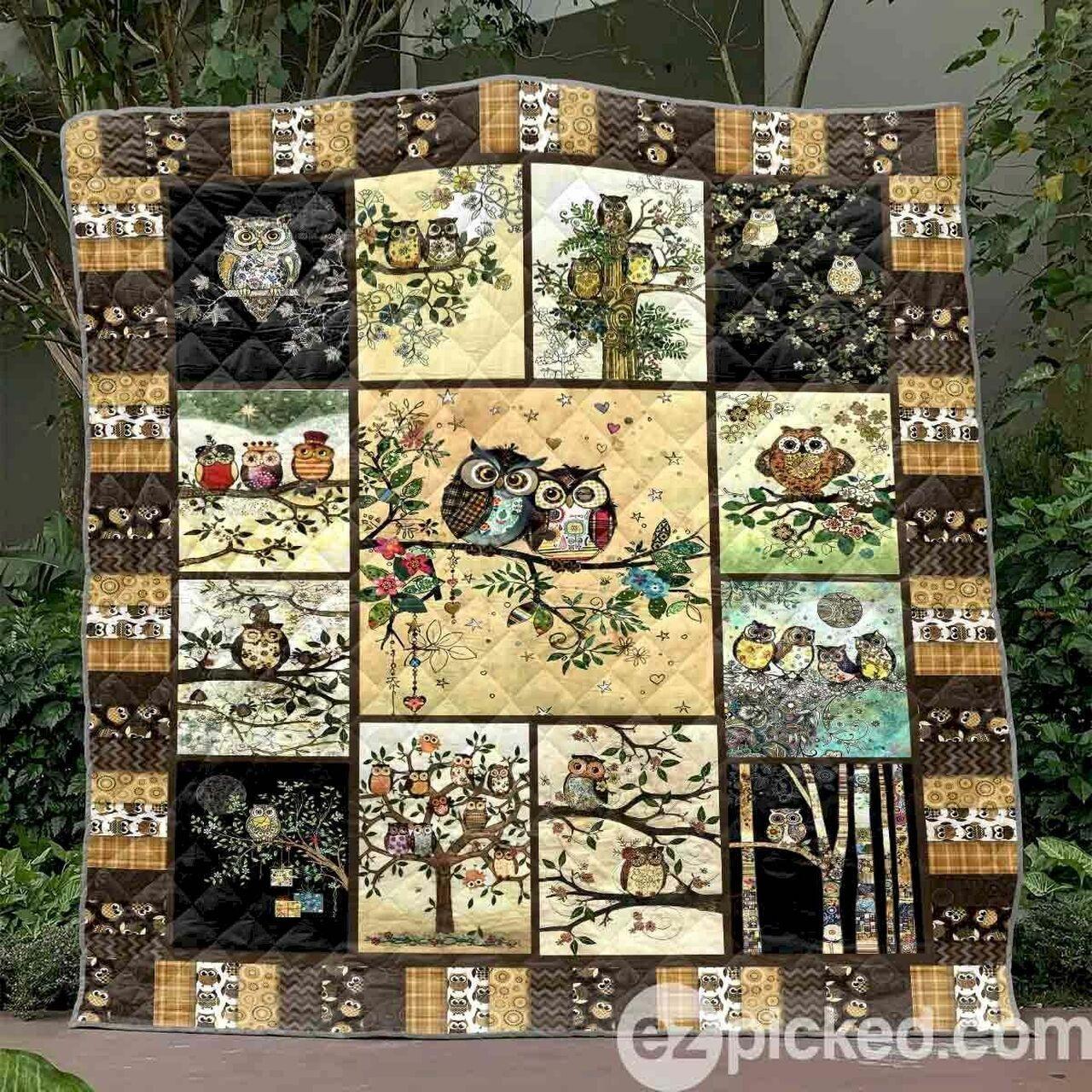 Love You Owl Clt180649 Quilt Blanket