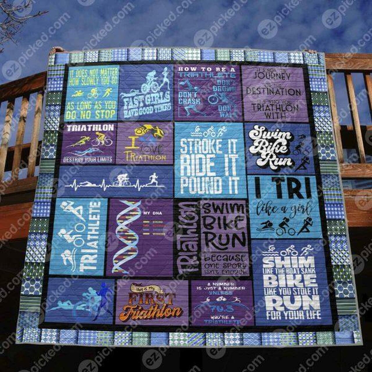 Fast G Have Good T Quilt Blanket Tr12 Quilt