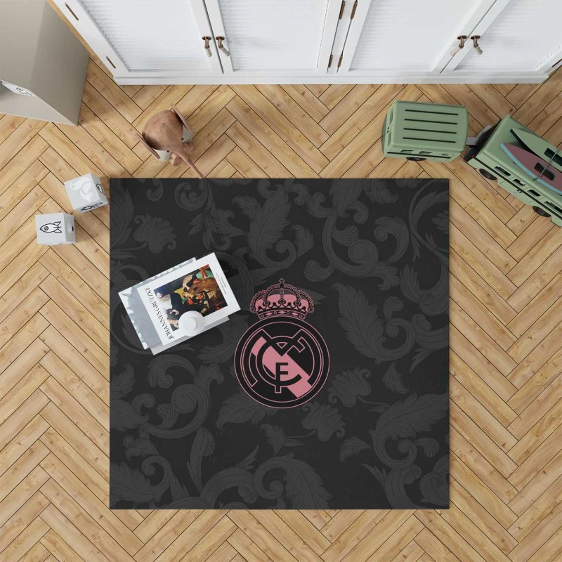Real Madrid Logo Copa De La Liga Club Rug