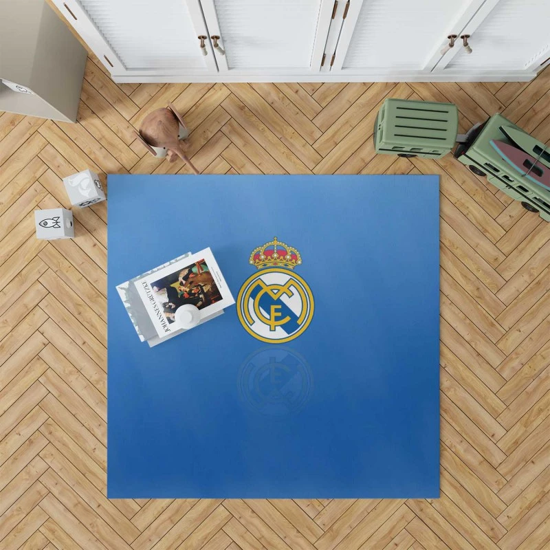 Real Madrid Cf Energetic Soccer Club Rug