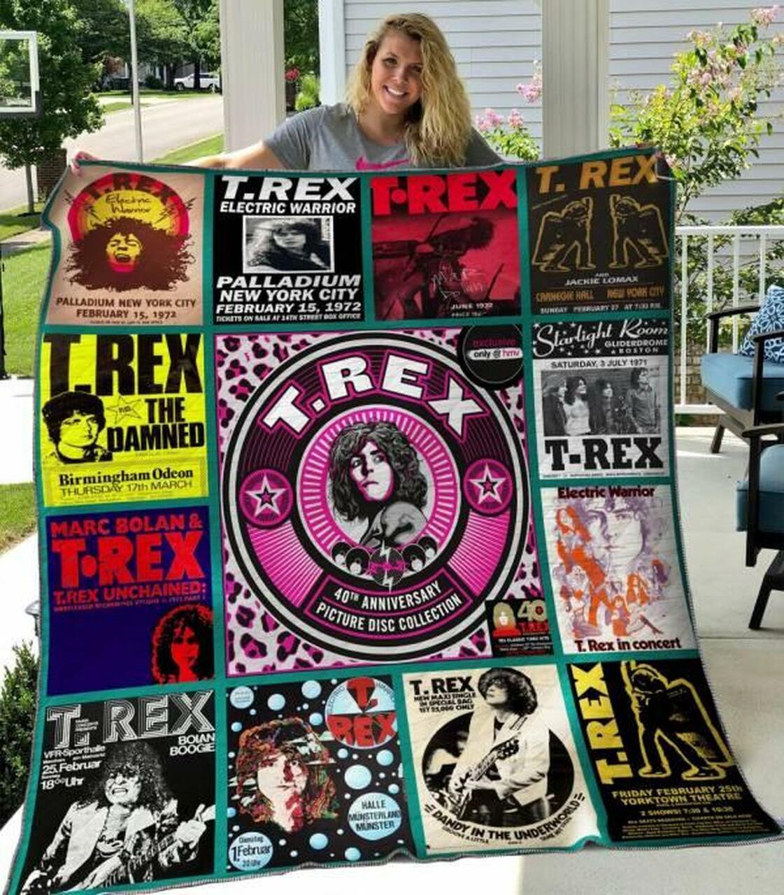 T Rex Quilt Blanket Hvt300536 Quilt